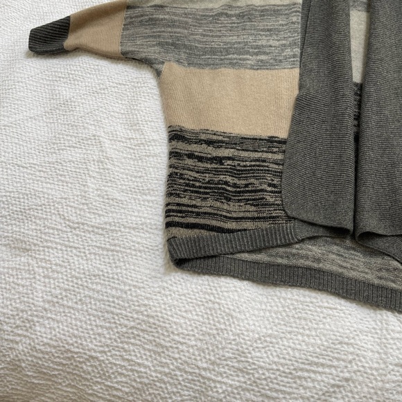 Nordstrom Collection 100% Cashmere Open Cardigan Sweater Grey Size S/M - Picture 10 of 14